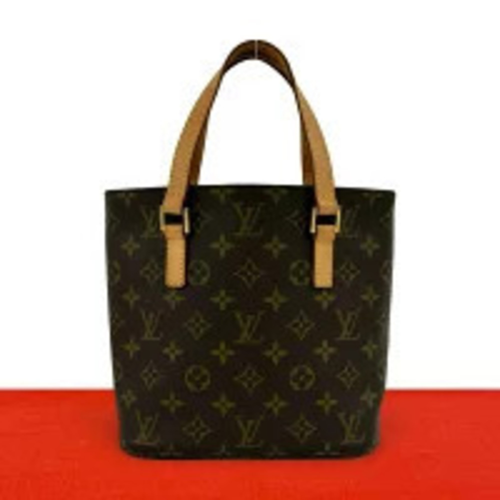 Louis Vuitton Vavin Monogram Leather Tote Bag Brown